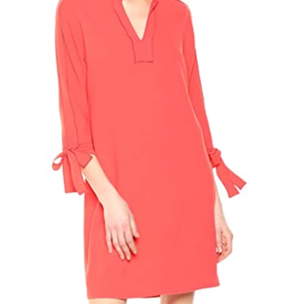 Lark & Ro Women's Tie Detail Three Quarter Sleeve